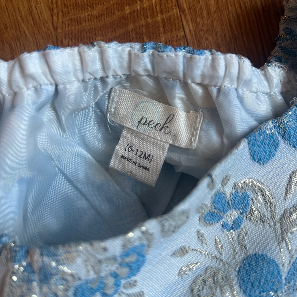 Peek Blue and Gold Floral baby dress - Picture 4 of 4